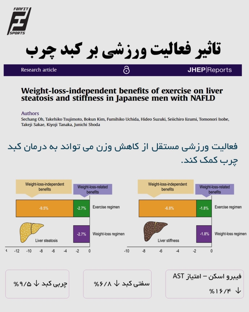 سازوکار تاثیر فعالیت ورزشی بر کبد چرب